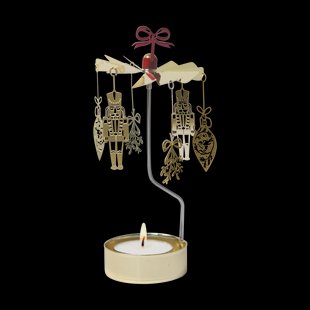 Pluto Design Noel theelicht carrousel Goud