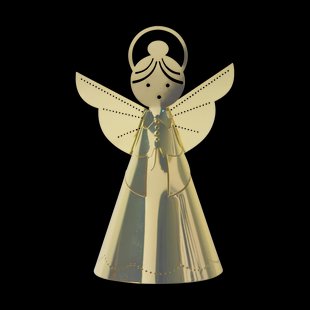 Pluto Design Singing angel decoratie goud 11 cm