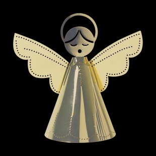 Pluto Design Singing angel decoratie goud 9 cm