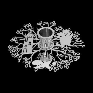 Hilke Collection Hilke X Moomin No.1 kandelaar Vernikkeld messing