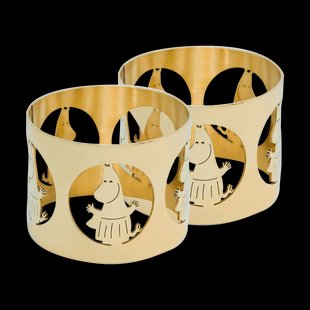 Hilke Collection Hilke X Moomin servetringen Moominmamma 2-pack Messing