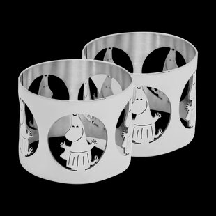 Hilke Collection Hilke X Moomin servetringen Moominmamma 2-pack Vernikkeld messing