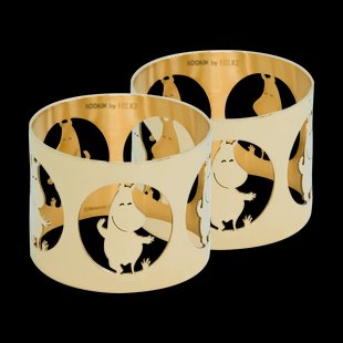 Hilke Collection Hilke X Moomin servetringen Moomintroll 2-pack Messing