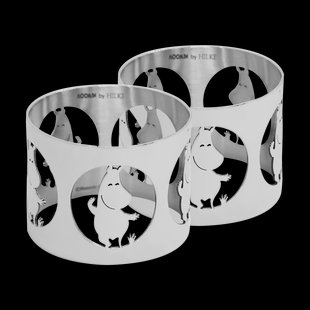 Hilke Collection Hilke X Moomin servetringen Moomintroll 2-pack Vernikkeld messing