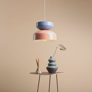 ALDEX Hanglamp Tula, koraal/blauw, metalen kap