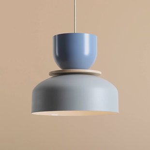 ALDEX Hanglamp Uto, grijs/blauw, Ø 30 cm, metaal