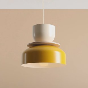 ALDEX Hanglamp Uto, geel/crème, Ø 30 cm, metaal
