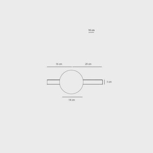 ALDEX Wandlamp Garda, zwart, metaal, glas, 1-lamp