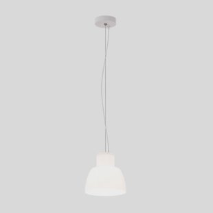 Nemo hanglamp Lorosae, wit, Ø 20 cm, glas, E27