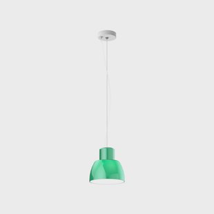 Nemo hanglamp Lorosae, groen, Ø 20 cm, glas, E27