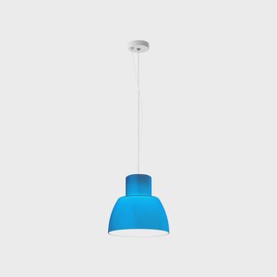 Nemo hanglamp Lorosae, blauw, Ø 30 cm, glas, E27
