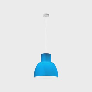 Nemo hanglamp Lorosae, blauw, Ø 40 cm, glas, E27