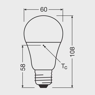 OSRAM LED Relax/Active/Sleep lamp E27 8,8W mat 827/840