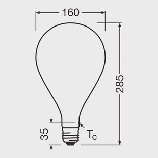 OSRAM LED Vintage 1906 Big Grape E27 7,3W 2700K mat dimbaar