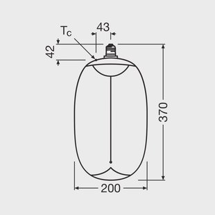 OSRAM LED Big Elipse Ovaal E27 12W 818 Gloeilamp amber dimbaar