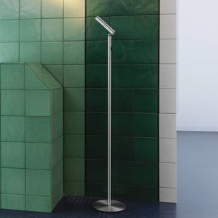 Nemo LED vloerlamp Type, aluminiumkleurig, 2700 K, dimbaar