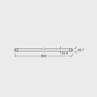 OSRAM LED planten lamp T8 10W buis Fluora 2.500K 90cm