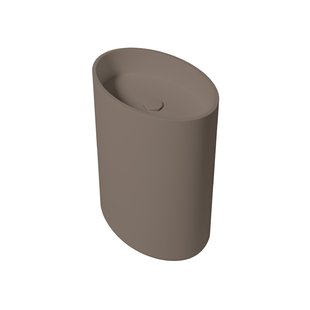 Vrijstaande Waskom Zydra Elipse 60x42 cm Moka