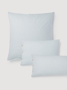 Flanellen kussenhoes Javon met fijne strepen