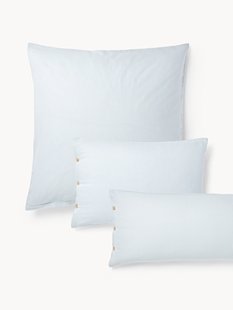 Flanellen kussenhoes Javon met fijne strepen