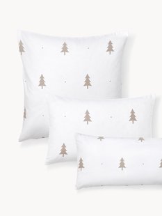 Flanellen kussenhoes X-mas Tree met kerstmotief