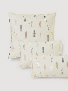 Winter kussenhoes Aspen van perkalkatoen