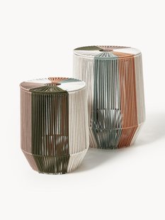 Handgeweven wasmanden Gabe van touw, 2-delig