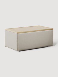 Voetenbank Lennon van corduroy met opbergruimte