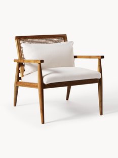 Loungefauteuil Manuell van rubberhout
