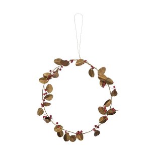 House Doctor Auric kerstkrans Ø20 cm Messing