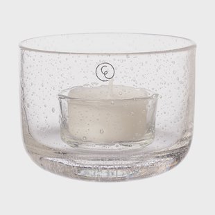 ERNST Ernst waxinelichthouder van glas Ø8x6 cm