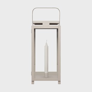 ERNST Ernst lantaarn voor kroonkaars 16x43 cm Beige