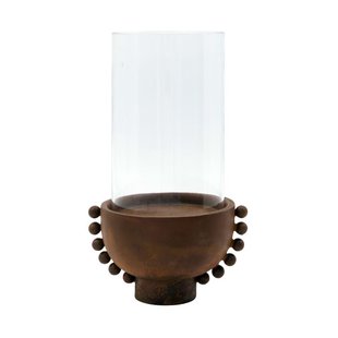 House Doctor Manet kaarsenhouder 22,5 cm Bruin rood