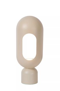 Lucide Barris - tafellamp - 12 x 9,8 x 30 cm - taupe