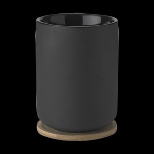 Stelton Theo thermosbeker met onderzetter 25 cl Black
