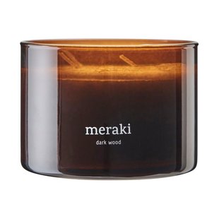 Meraki Meraki geurkaars, 60 uur Dark wood