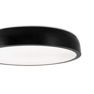 Faro Cocotte - plafondverlichting - Ø 43 x 8 cm - 30W LED incl. - glanzend zwart