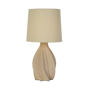 Searchlight Twist - tafellamp - Ø 23 x 46 cm - beige