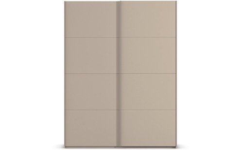 Goossens Excellent Kledingkast Finca Mat Glas, Slaapkamerkast 200 cm breed, 236 cm hoog, 2x 4 paneel glas schuifdeuren