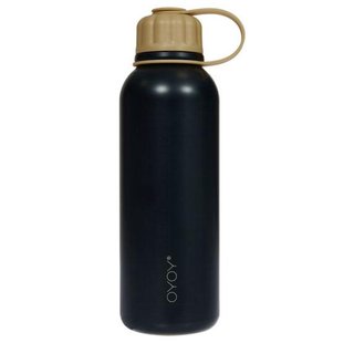 OYOY Pullo Travel Cup Thermosfles Anthracite/Camel