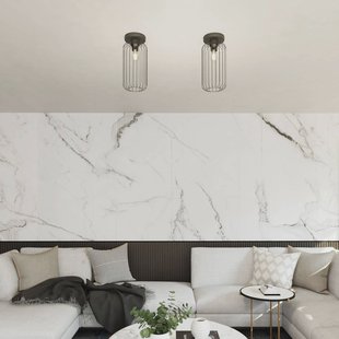 EMIBIG LIGHTING Plafondlamp Barn, Ø 16 cm, zwart, metaal, E27