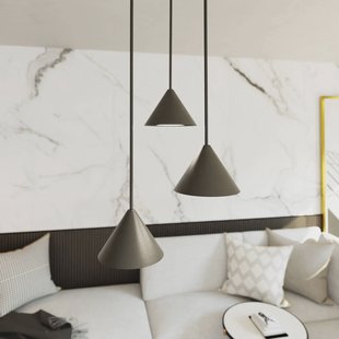 EMIBIG LIGHTING Hanglamp Elit, 3-lamps, Ø 20 cm, zwart, metaal, GX53