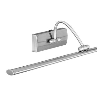 Searchlight LED Picture Lights - wandverlichting met schakelaar - 38 x 11 cm - 3W LED incl. - satijn zilver