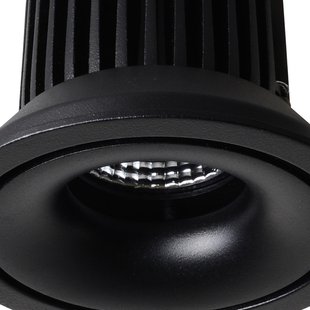 Nova Luce Gio - inbouwspot - Ø 105 mm, Ø 96 mm inbouwmaat - 10W LED incl. - zwart