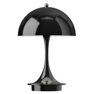 Louis Poulsen Panthella Tafellamp V3&Oslash;16 LED Oplaadbaar Opaque Black