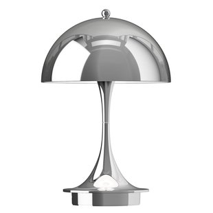 Louis Poulsen Panthella Tafellamp V3&Oslash;16 LED Oplaadbaar Chrome
