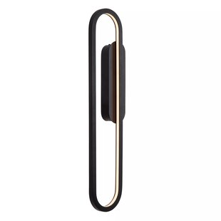 Lucide Thelma - wandlamp - 12 x 5,6 x 60 cm - 22W dimbare LED incl. - zwart