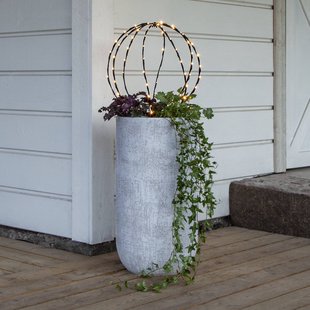 STAR TRADING LED grondspies lamp Bol, Ø 40 cm, zwart metalen batterij