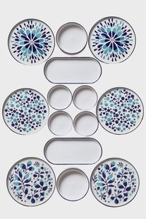 14-delige ontbijtset Rosa keramiek | Hermia