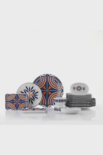 18-delige ontbijtset Didier porselein | Hermia